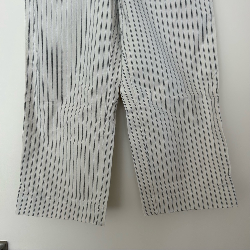 GAP Stripe High Rise Wide Leg Crop Pants - Picture 4 of 13